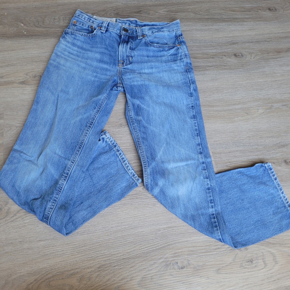 Polo Ralph Lauren Boys Jeans 12 Blue 100% Cotton Mott Straight Leg Casual
